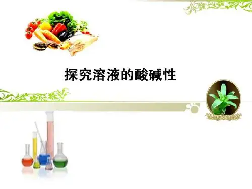 溶液的酸碱性PPT课件
