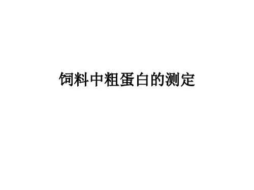 饲料中粗蛋白的测定ppt课件