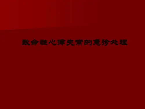 致命性心律失常的急诊处理 (76页)