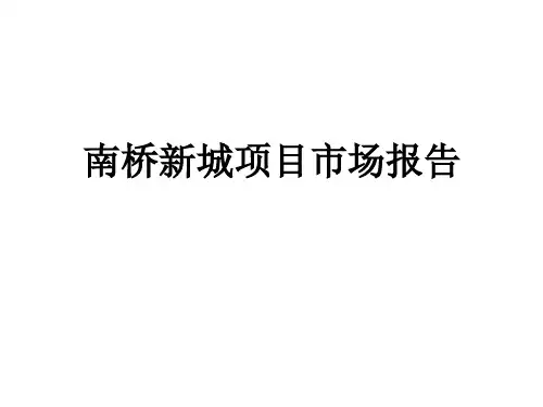奉贤南桥项目市场报告