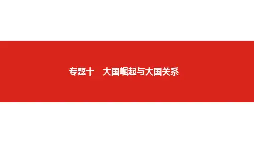 中考历史专题十 大国崛起与大国关系