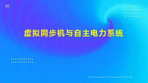 虚拟同步机与自主电力系统