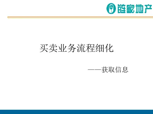 链家房地产买卖业务流程(PPT51页)