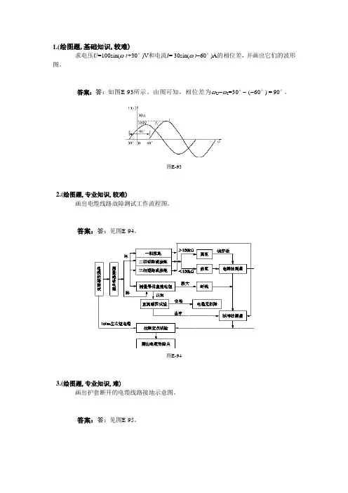 电力电缆工-高级技师-绘图题
