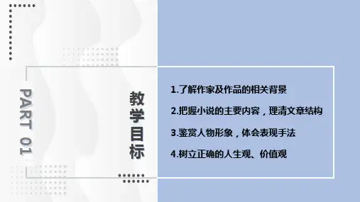 名著导读平凡的世界九年级辅导PPT内容讲授