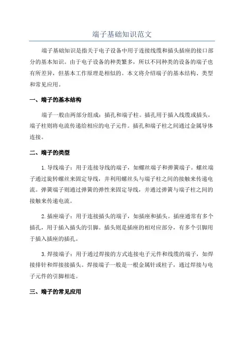 端子基础知识范文