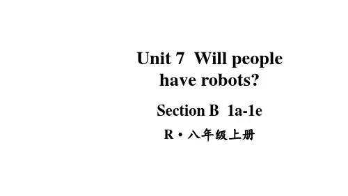 人教版八年级上册英语Unit7第3课时(SectionB1a-1e)课件
