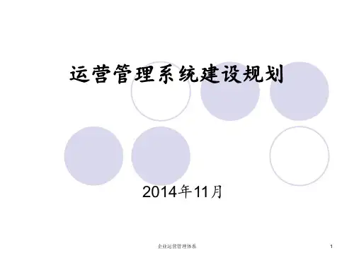 企业运营管理体系 ppt课件