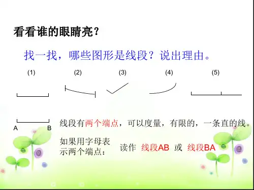 《认识线段、射线和直线》微课课件