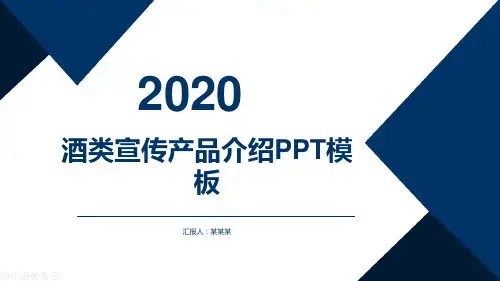 酒类宣传产品介绍PPT模板