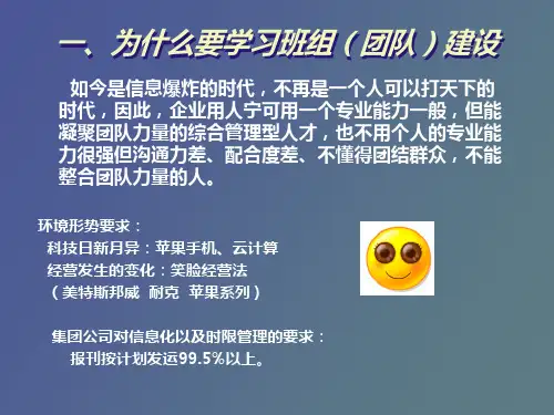 班组团队建设