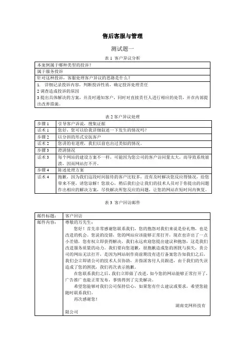 电子商务技能抽查测试题