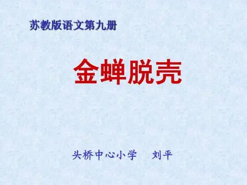 金蝉脱壳 课件