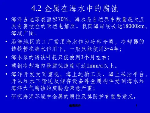 金属在海水环境中的腐蚀