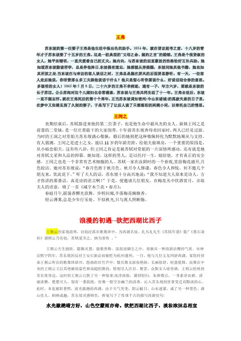 苏轼补充讲义