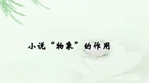 小说物象作用.ppt