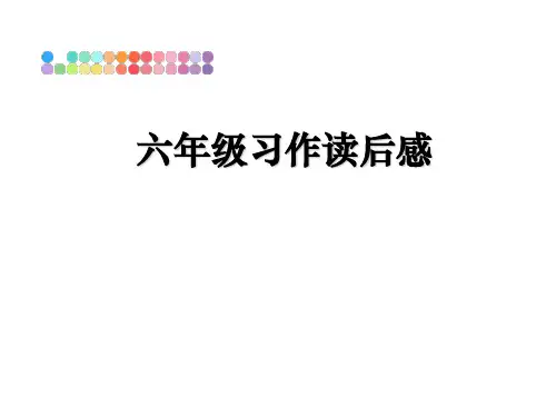 最新六年级习作读后感ppt课件