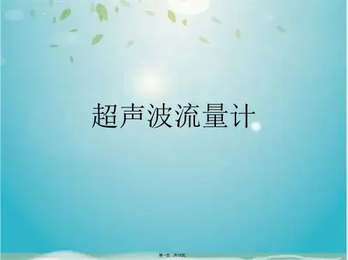 超声波流量计(共16张PPT)