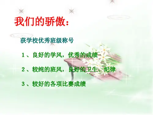 班兴我荣班衰我耻主题班会课件