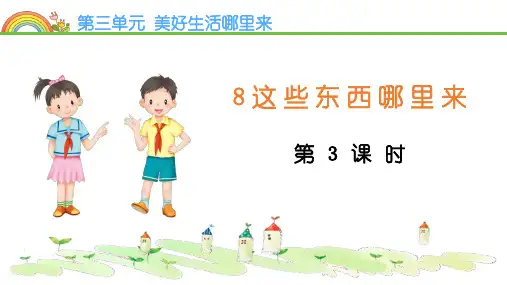 部编人教版道德与法治四年级下册《这些东西从哪来》精品教学课件