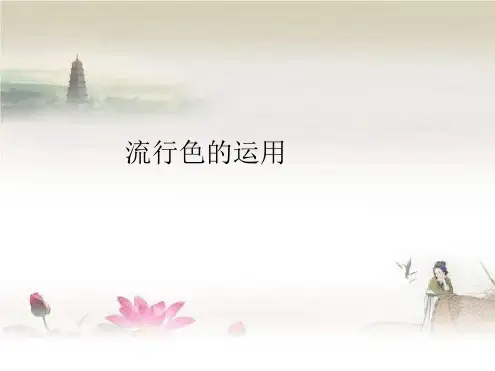 流行色的运用
