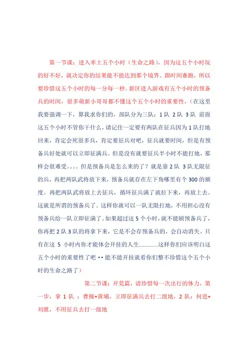 率土之滨最新自创攻畋