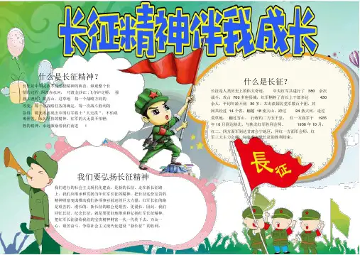 【晨鸟】长征精神电子小报精选【可编辑】6(0002)