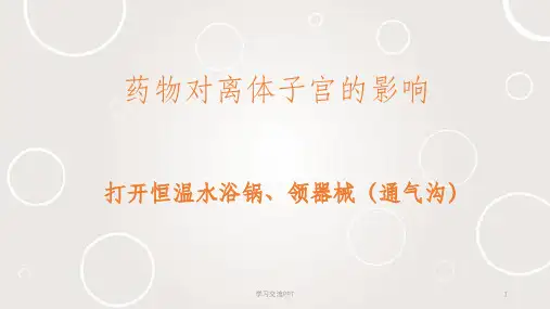 药物对离体子宫的作用课件