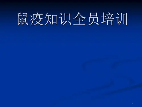 鼠疫培训ppt课件