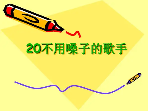 《20不用嗓子的歌手》