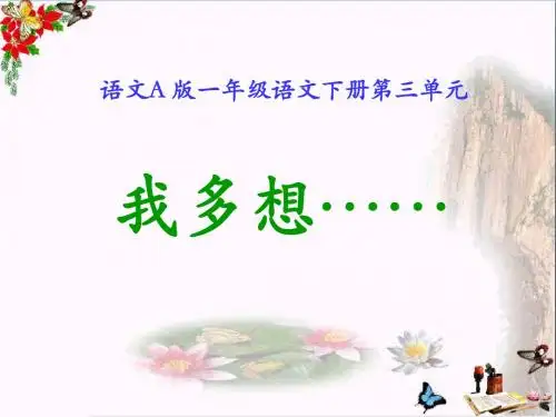 《我多想……》 精品PPT课件