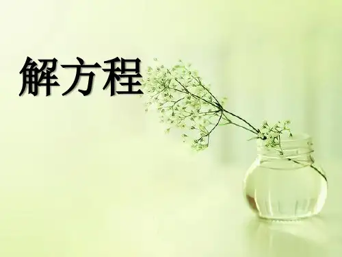 【人教版】五年级上册数学课件-解方程(2)(共12张PPT)