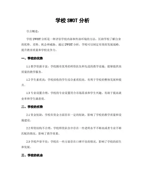 学校SWOT分析
