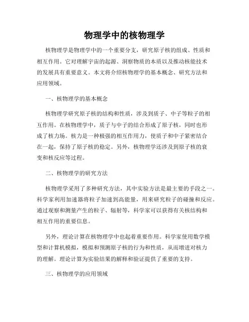 物理学中的核物理学