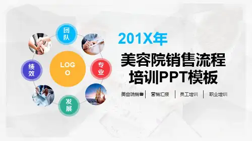 美容院销售流程培训课程PPT模板(图文)