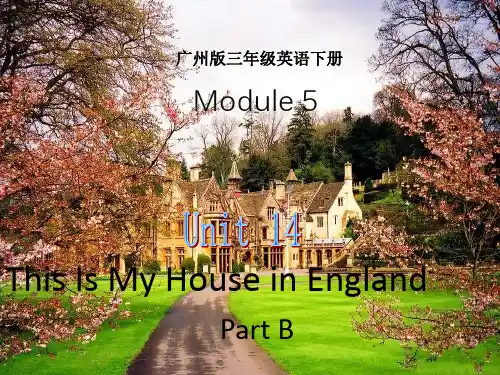 (广州版)三年级英语下册课件 Module 5 Unit 14(2)