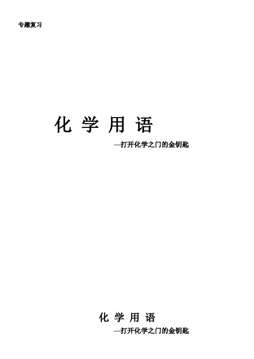 初中九年级化学教案-化学用语---打开化学之门的金钥匙-“衡水杯”一等奖