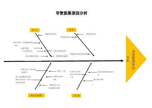 意外脱管鱼骨图分析
