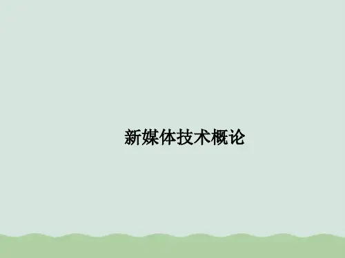新媒体技术概论PPT(共19页)