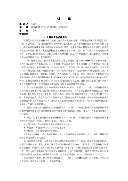 7端脑定位内构