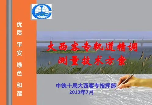 大西客专轨道精调技术方案