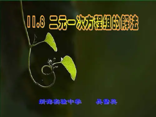 七年级数学二元一次方程组解法