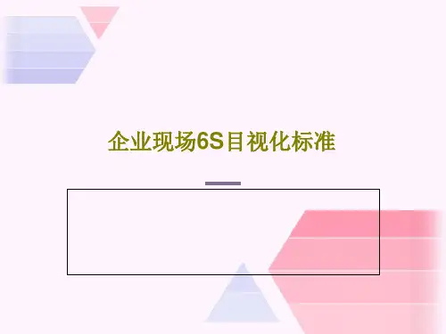 企业现场6S目视化标准68页PPT