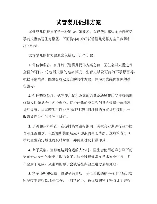 试管婴儿促排方案