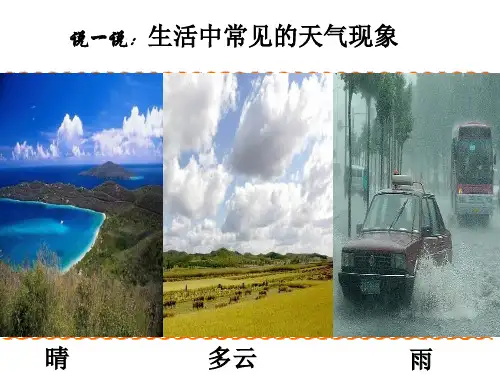天气日历教学课件