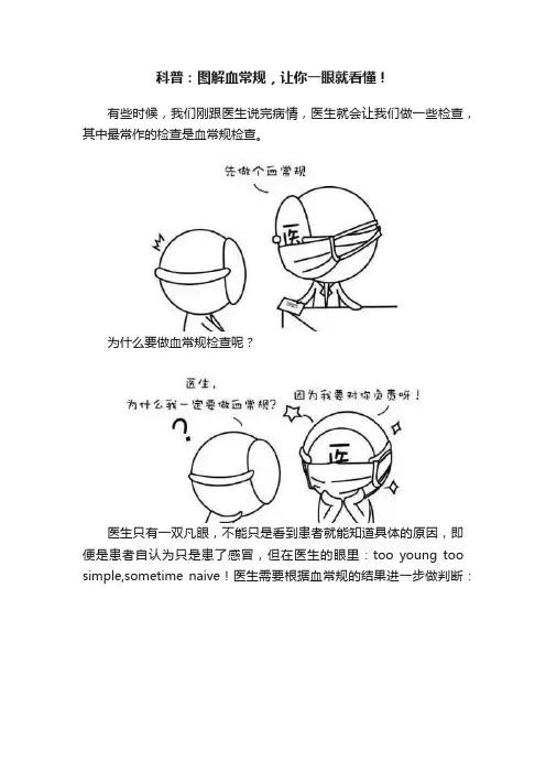 科普：图解血常规，让你一眼就看懂！