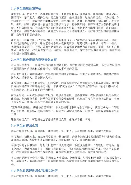 小学书法课自我评价