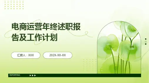 电商运营年终述职报告及工作计划PPT