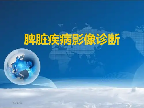 脾脏疾病影像学检查及诊断PPT课件