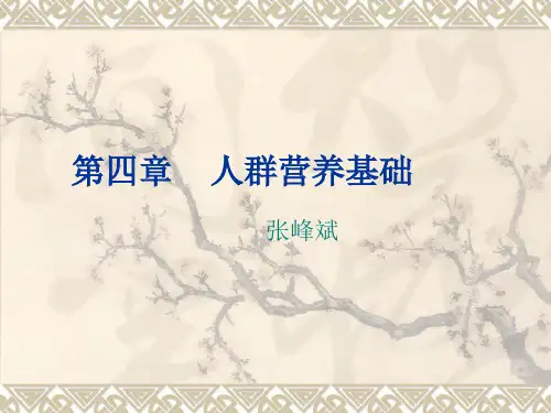 人群营养基础